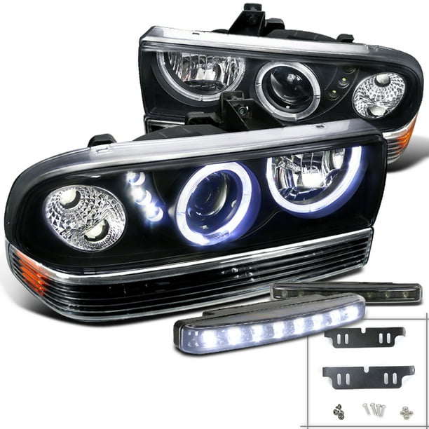 Фара 1998. Лед фары Шевроле блейзер s10. Trailblazer Black SMD led DRL Projector Headlights+Black Tail. Шевроле с 4 фарами. Ксеноновые фары на Шевроле Блазер.