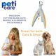 thumbnail image 3 of Cortaúñas para mascotas: ideal para cortar uñas y garras de gatos y perros, aumento de 5x, funciona también como cortaúñas, corte rápido, cuchilla voladora, 3 of 5