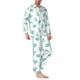 thumbnail image 2 of Balery Turtle Pijama para Hombre de Dos Piezas con Manga Larga, Conjunto de Dormir y Descanso Suave con Bolsillos-Large, 2 of 7