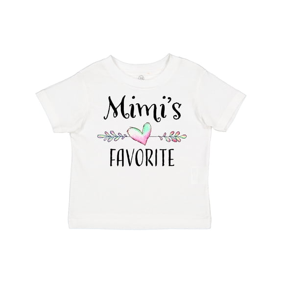 Inktastic Mimi's Favorite Heart Grandchild Boys or Girls Toddler T-Shirt