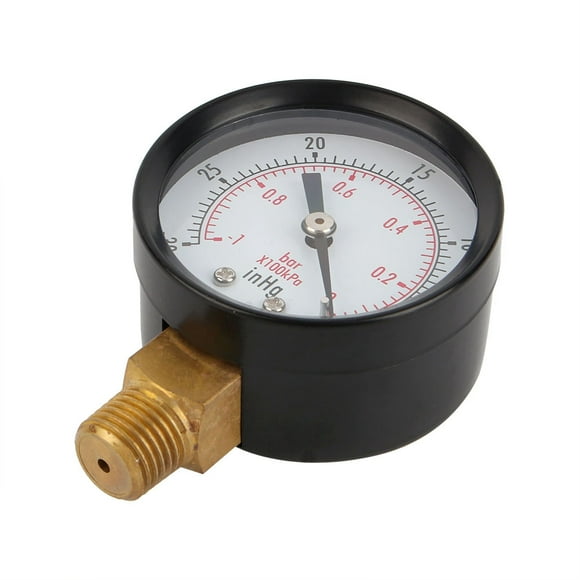 Water Oil Gas Gauge,2" Vacuum Pressure Gauge Air Compressors Pressure Gauge Pressure Gauge Finely Tuned Performance
