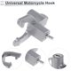thumbnail image 5 of Gancho colgante para motocicleta Doble horquilla soporte para casco de motocicleta, bolsa de equipaje para scooters bicicletas tono plateado 1 juego tornillo llave hexagonal llave, 5 of 7