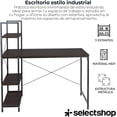 thumbnail image 3 of SELECTSHOP Escritorio con Repisa para Computadora o Laptop Diseño Minimalista Mesa Moderna con Estructura Resistente Mueble para Casa o Oficina Resistente Soporta hasta 120 Kg (Negra), 3 of 9