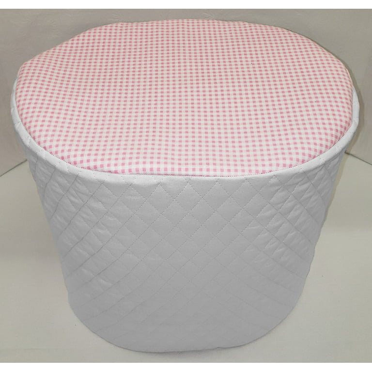 Pink Checked Cover Compatible for Instant Pot Pressure Cooker (White, 8 Quart), Size: 8 qt