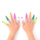 thumbnail image 2 of 50 Pcs Halloween Accessory Includes 20 Pcs Fake Nails Halloween Witch Finger and 30 Pcs Plastic Spider Skull Bat Ring for Kids Adults Party Favors Birthday Novelty Toys (Mixed Color), 2 of 6