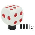 thumbnail image 2 of Shifter Stick Knob, Car Modified Universal Dice Gear Shifting Lever Knob Transmission  Lever Head With 3 Adapter And Wrench Fit For Most Automatic Manual Cars, Easy To Install, 2 of 8