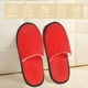 thumbnail image 2 of Balery Red Pantuflas de Casa de Felpa Silenciosas con Diseño Estampado, Zapatillas Cómodas Antideslizantes de Algodón para Interior-Large, 2 of 8