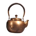thumbnail image 2 of TISHITA Copper Teapot Boiling Water Pot Retro Handmade Kung Fu Teapot Hot Water Kettle Coffee Pot for Tea Office Camping Kitchen Home Pattern, 2 of 8