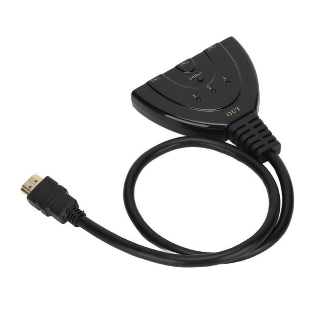 Interruptor de interfaz multimedia NikouMX de puerto HD divisor 3x1 confiable y duradero