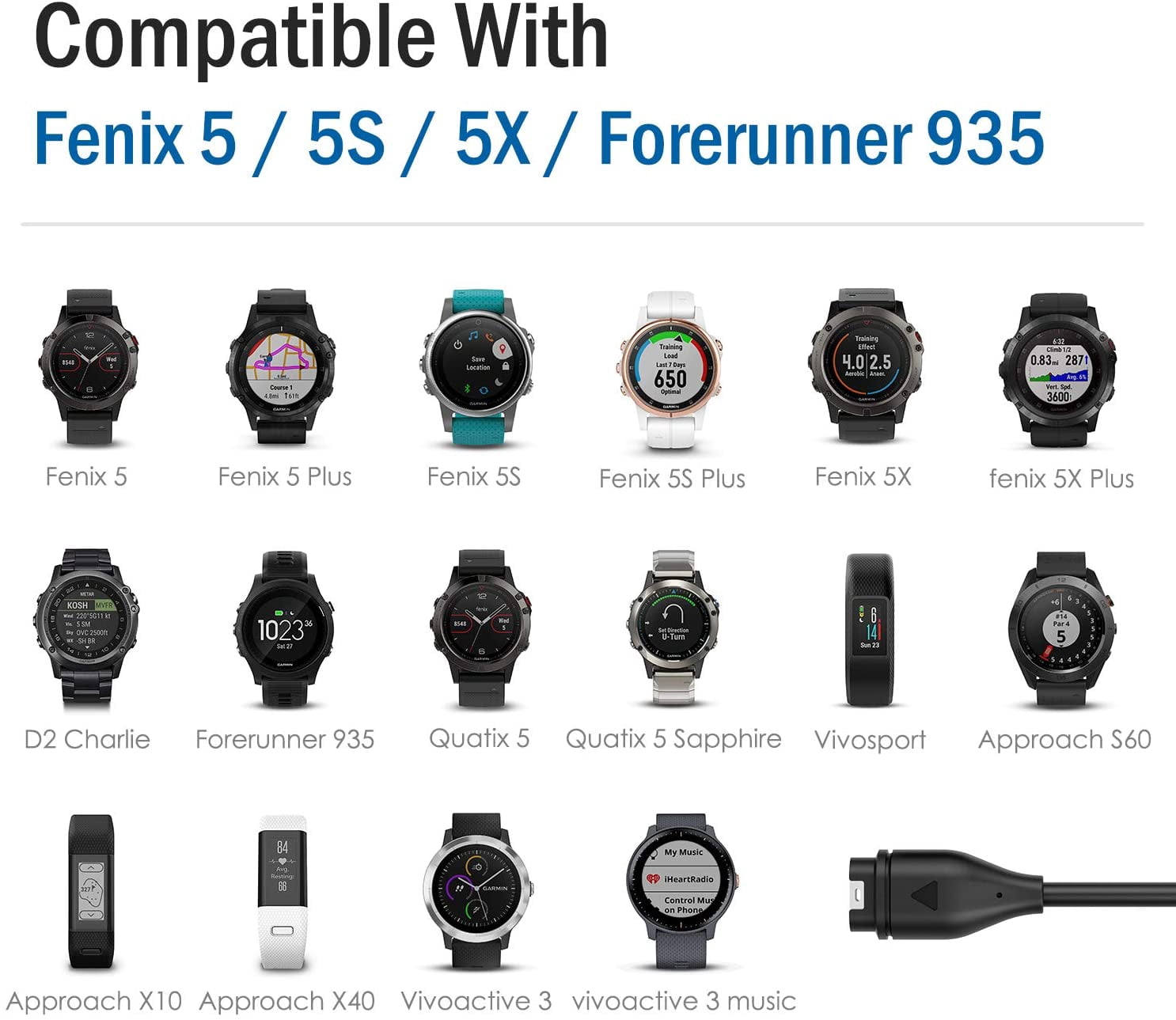MoKo Charger Compatible with Garmin 