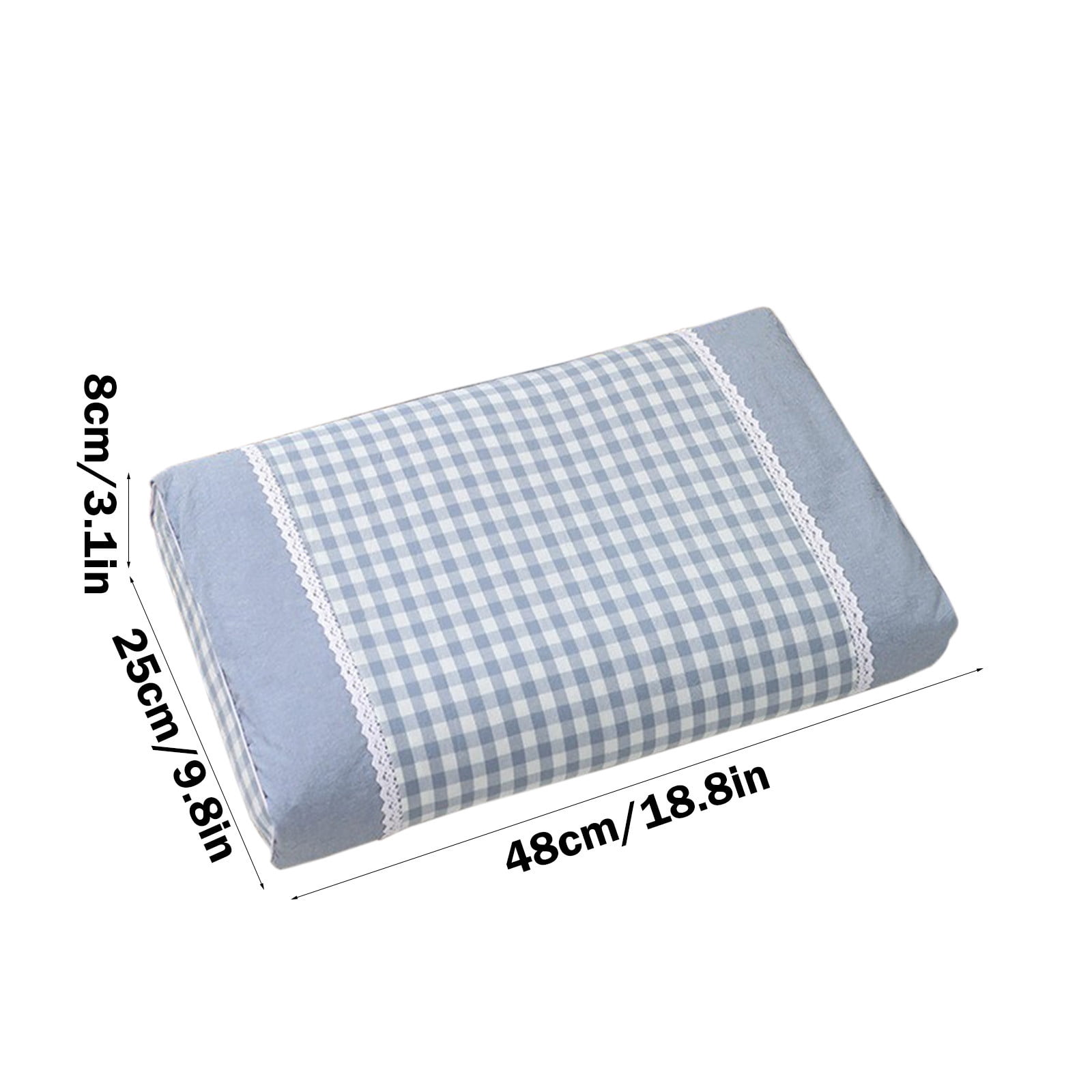 Nkmbld Cooling Pillow Hotel Quality Fluffy Bed Pillow Adult Cervical Pillow Whole Buckwheat Pillow, Standard/Queen, Blue