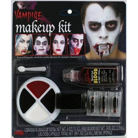 Fun World Halloween Undead Vampire Family 8pc Makeup Kit, White