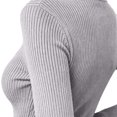 thumbnail image 5 of Women's Tops Dqueduo Women's Turtleneck Sweater, Solid Color Slim Pullover Knitwear Top, Winter Base Layer Sweater, 5 of 8
