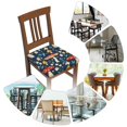 thumbnail image 7 of Cauagu Colorful Mushrooms for Dining Chair Seat Covers,Slipcovers Kitchen Chair Covers Upholstered Chair Seat Cushion Cover Chair Seat Protector-Six Piece, 7 of 7