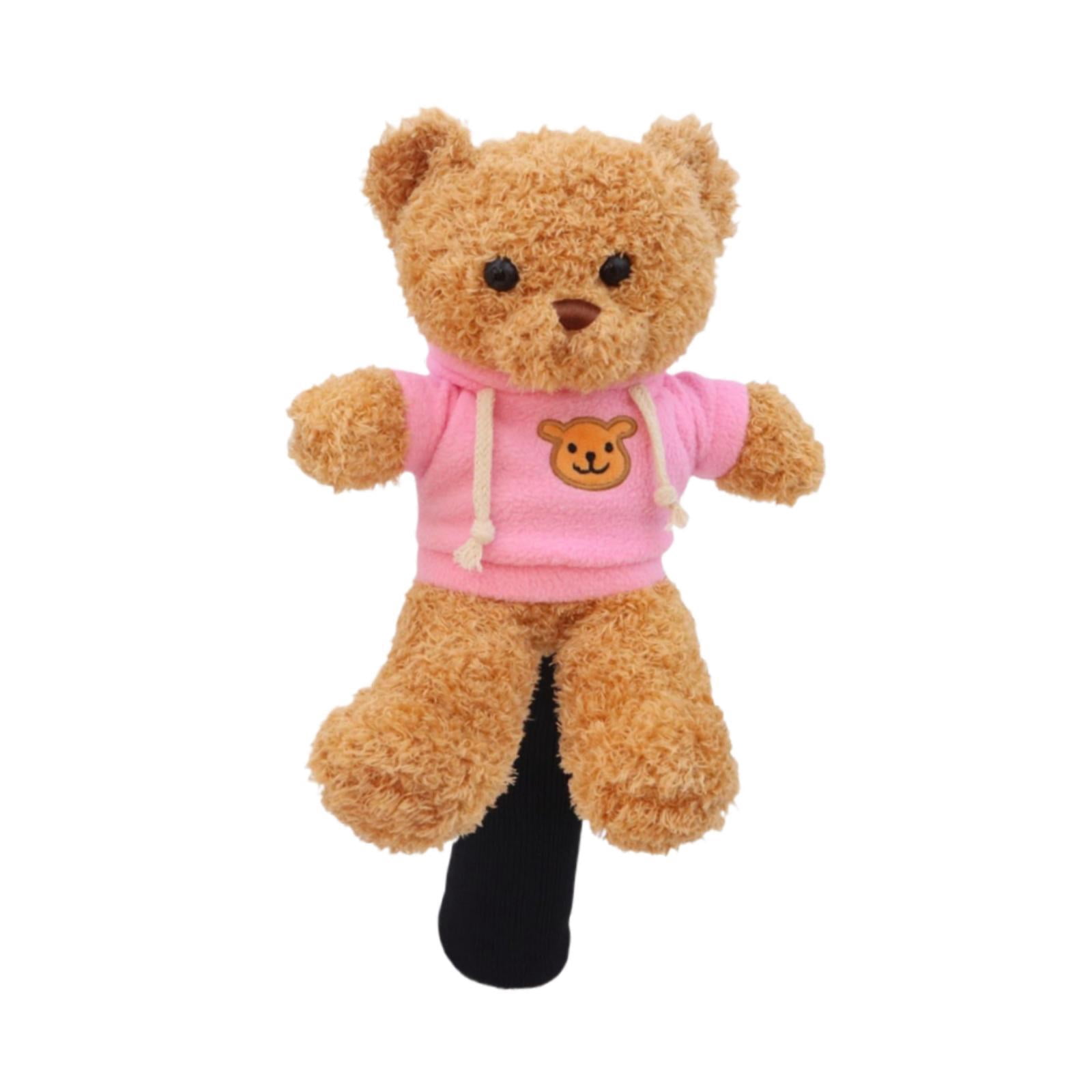 funtasica Golf Driver Headcover Bear Plush Animal Protector Novelty Wood Club Cover Replacement Soft Material Stable Fit Suitable for Men Women Gift Home Decora B