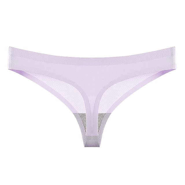 Mgmyaa Culottes pour Femmes Été Sans Couture Respirantes String Taille Basse sous-Vêtements