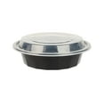 thumbnail image 5 of Restaurantware-Asporto 16 Ounce To Go Boxes, 100 Microwavable Take Out Food Containers - Clear Plastic Lids Included, Do Not Contain BPA, Black Plastic Catering Food Containers, Disposable, Round, 5 of 11