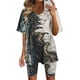 thumbnail image 1 of Puntoco Mujer Verano Manga Corta V-Cuello Tops Pantalones Cortos Cómodo Homewear Traje De Dos Piezas Conjuntos Liquidación Puntoco Puntoco-5256, 1 of 7