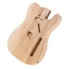 Tomshoo T02 Unfinished Electric Guitar Body Sycamore Wood Blank Guitar Barrel for Electric Guitars DIY Parts