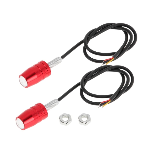 Luces de Placa de 2 Pcs Unique Bargains 12V Led para Automóvil Motocicleta Impermeable Luz de Placa Roja