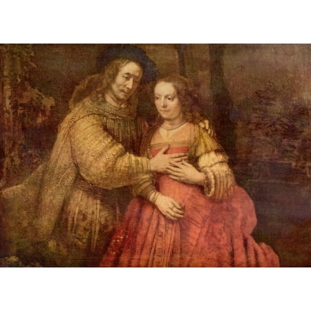 Harmensz Van - Framed Art for Your Wall Rembrandt Harmensz. van Rijn - The Jewish Bride (The couple) 10 x 13 Frame