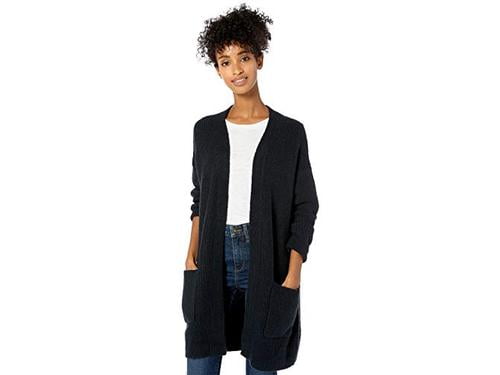walmart black cardigan sweater