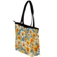 thumbnail image 3 of Daisy Canvas Leather Mix Handbag Twill Sponge Jeanette 30x10.5x39cm/11.8x4.1x15.4in, 3 of 5