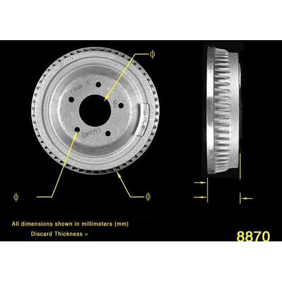 BENDIX PREMIUM PDR0199 - Brake Drum Fits select: 1982-1993 CHEVROLET CAPRICE, 1977-1984 CADILLAC DEVILLE