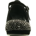 thumbnail image 3 of Link Girls Kids Dana-53K Rhinestone Heel Platform Dress Pumps, 3 of 4