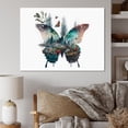 thumbnail image 2 of Designart Double Exposure Of A Butterfly With Nature Landscape II Canvas Wall Art, 2 of 5