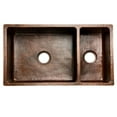 thumbnail image 4 of Premier Copper Products Ksp3_K75db33199 33" Double Basin Drop In / Undermount 14 - Copper, 4 of 6