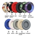 thumbnail image 1 of 1 Paire de Coussinets d'Oreille pour Casque, Protection Auditive, Remplacement pour Studio 2.0 3.0, Imprimé Floral, Noir, 1 of 9