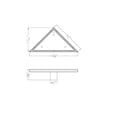 thumbnail image 2 of Dawn® TCO131004 Colorado River Series Triangle Shower Drain In Polished Satin, 2 of 2