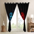 Boys Games Room Darkening Curtain Red Gaming Console Window Curtain for ...