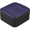 thumbnail image 5 of Geometric Ethnic Pattern Travel Jewelry Box Small Portable Jewelry Case for Ring Earring Necklace Jewellery Organizer Storage for Women Girls Women Gifts, 5 of 7