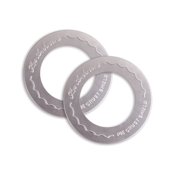 Mrs. Anderson’s Baking Individual Pie Crust Protector Shields, Set Of 2, For Mini Pies And Pot Pies, Fits Up To 5-Inch Pie Plates, Prevents Over-Browning And Spills