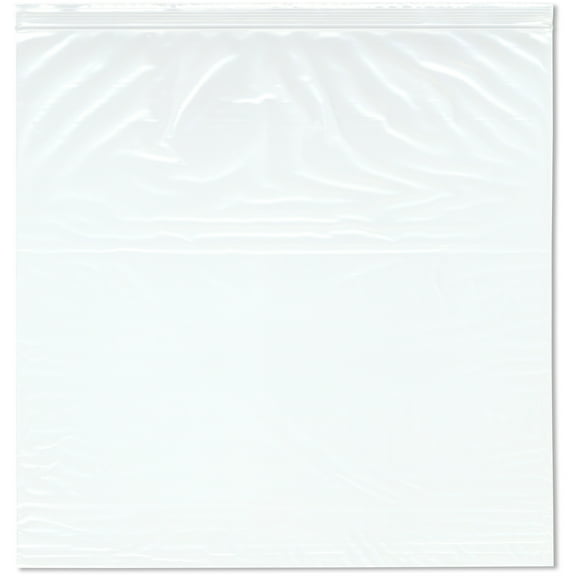 Plymor 14" x 14" (Pack of 100), 2 Mil Zipper Reclosable Plastic Bags