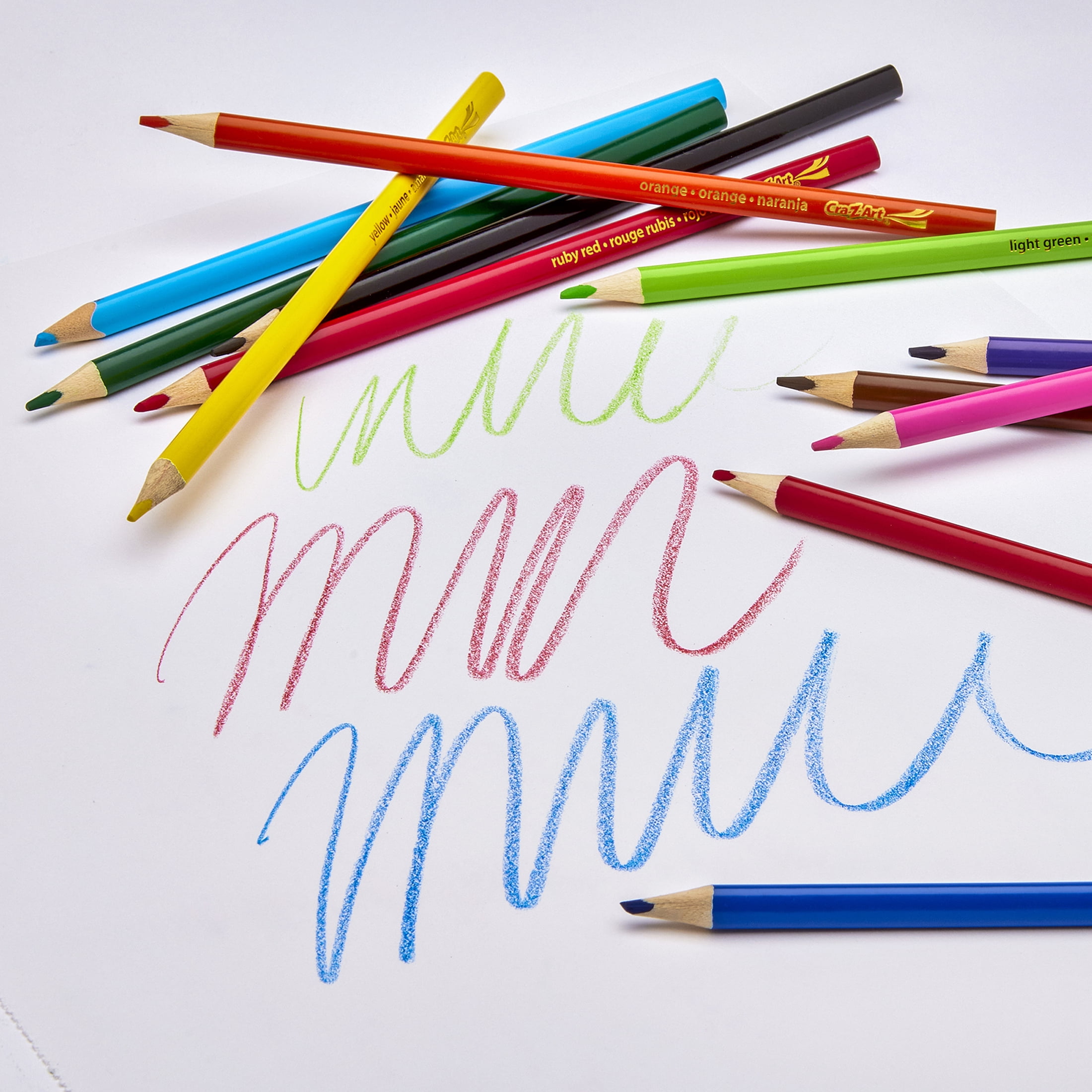 Cra-Z-Art Triangular Colored Pencils, 12 Vibrant Colors, Classroom Supplies, Ages 3 and up