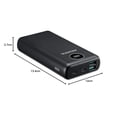 thumbnail image 2 of ADATA Powerbank Batería Portátil Recargable P20000QCD Power Bank de 20,000 mAh (74Wh), Color Negro (AP20000QCD-DGT-CBK), Tecnologías de Carga Rápida Qualcomm QC 3.0 / USB PD 3.0, 2 of 8