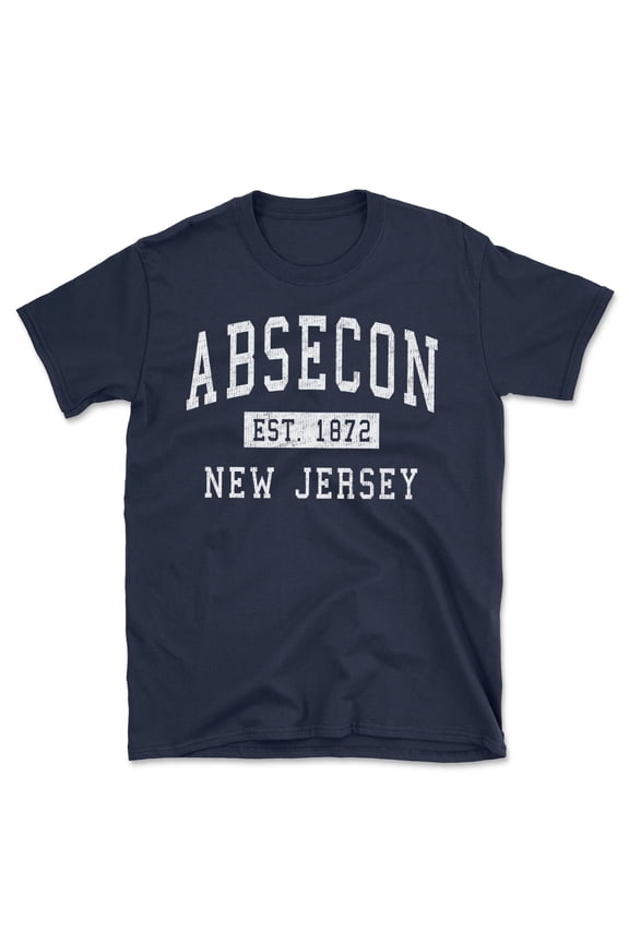 Absecon New Jersey Classic Established Men's Cotton T-Shirt