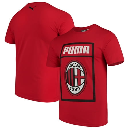 Milan Home Shirt - AC Milan Puma Fan Cotton T-Shirt - Red
