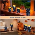 thumbnail image 6 of 2 PCS Tilted Flameless Candles Flickering LED Lights Battery Operated Candles with Remote Timers for Holiday Decor Snowy Pine Trees and Santa Hats, 6 of 8