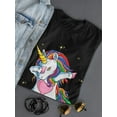 thumbnail image 3 of Cute Unicorn Dabbing Design Shaped T-Shirt Women -Image by Shutterstock, Female Medium, 3 of 4