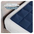 thumbnail image 3 of Weighted Blanket All-Natural 100% Cotton with Nontoxic Glass Beads 80"x87" 25lbs, Dark Blue, 3 of 8
