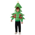 thumbnail image 1 of Diconna Kid Christmas Tree Performance Costume Long Sleeve Hood Front Zipper Coat Apparel Accessories, 1 of 5