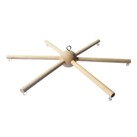 LIANGXR Wooden Baby Mobile Hanger Crib Rattle Stand Holder Frame Interactive Crib Hanging Accs Baby Birthday