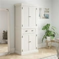 thumbnail image 1 of Homestyles Nantucket Garde-manger en Bois en Blanc Cassé, 1 of 24