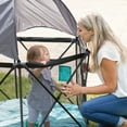 thumbnail image 2 of Go with Me Eclipse Portable Playard with Canopy, Watercolor Stripe, 2 of 10