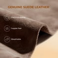 thumbnail image 6 of BURUDANI Women’s FuzzyClassic Ankle Winter Mini Boots Genuine Suede Water-Resistant Warm Snow Booties with Faux-Fur Lining Memory-Foam Comfort & Slip-On Ease, 6 of 9