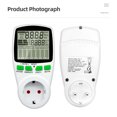 Digital Power Meter Socket EU US UK Plug LCD Voltage Wattmeter Kwh ...